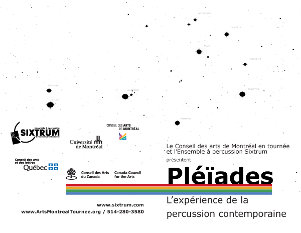 Sixtrum, affiche Pléïades, 2010
